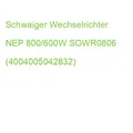 Produktbild: Schwaiger Wechselrichter NEP 800/600W SOWR0806 (4004005042832)