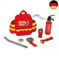 Produktbild: Theo Klein 8900 Fire Fighter Henry Feuerwehr-Rucksack I Mit batteriebetriebener