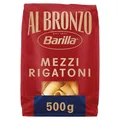 Produktbild: Barilla Pasta Al Bronzo Mezzi Rigatoni 500g I Nudeln aus Bronze-Formen, Saucenhaftung auf die italienische Art, 100% hochwertiger Hartweizen verleiht den vollmundigen Geschmack