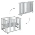 Produktbild: Roba Laufgitter, Taupe, Holzwerkstoff, Stern/Sternzeichen, Rechteckig, 74x72.5x100 cm, Babymöbel, Laufstall Baby