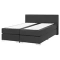 Produktbild: Beliani Boxspringbett, Schwarz, Kunststoff, 160x200 cm, Schlafzimmer, Betten, Boxspringbetten