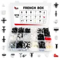 Produktbild: ® Box mit 519 Universalbefestigungen, Klammern, Clips und Kunststoffnieten fü...