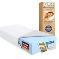 Produktbild: Arensberger LINA Gelschaum Matratze 140x200 cm – 11 cm NANOCELL® Gel-Schaum – H3 Härtegrad – Atmungsaktiv – Abnehmbarer Bezug 240g/m² – Waschbar bis 60°C – Rollmatratze Komfortmatratze