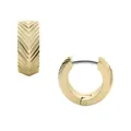 Produktbild: Fossil JF04116710 Creolen Ohrringe Damen Harlow Linear Texture Edelstahl Gold...