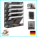 Produktbild: 6 Fächer Metall A4 Zeitschriftenhalter Wand Zeitschriften Wandhalter Aktenabl...