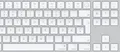 Produktbild: Apple Magic, Verkabelt & Kabellos, USB + Bluetooth, QWERTY, Weiß