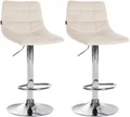 Produktbild: CLP Barhocker Jerry Samt (2er Set, 2 St., 2er), höhenverstellbarer und drehbar