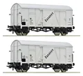 Produktbild: Roco H0 77027 Set DR Güterwagen, Gattung Iklmps/Iklmprs, Bananenwagen, Epoche IV