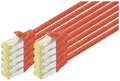 Produktbild: Digitus DK-1644-A-030-R-10 RJ45 Netzwerkkabel, Patchkabel CAT 6a S/FTP 3.00m Rot 1St.