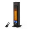Produktbild: aeco EcoHeat Boost 58cm Energiesparend Heizlüfter mit Fernbedienung, 2000W LED ECO-Modus, 24H Timer, 4 Modus leise Keramik Thermostat Heizung 75° Oszillation Überhitzungs-Kippschutz heizstrahler