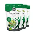 Produktbild: BORCHERS Spirulina Pulver 3x 150g, Pflanzliche Basis, leicht löslich, von Natur aus vegan, ohne Zusätze, Protein- und Eisenreich, Bio-Qualität, vielseitig einsetzbar