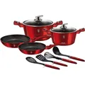 Produktbild: BerlingerHaus 10-teiliges Kochgeschirr-Set Burgundy Edition (Pfannenset + Topfset, Aluminium) (104260)