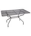Produktbild: Royal Garden Gartentisch Streckmetall, ohne Schirmloch, 145 x 90 x 74 cm, Metall, grau