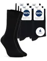 Produktbild: Occulto Herren 100% Baumwolle Socken 6er Pack (Modell: Roland) Schwarz 39-42
