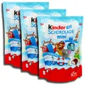 Produktbild: 3er Pack Ferrero kinder Schokolade Mini 3 x 120g Gefüllte Vollmilchschokolade mit Milchfüllung