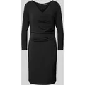 Produktbild: Vera Mont Knielanges Cocktailkleid mit Drapierungen in Black, Größe 36