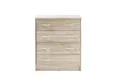 Produktbild: Stella Trading Schrank Kommode mit Schubladen, Eiche Sonoma Nachbildung, BxHxT 74x86x35 cm