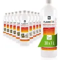 Produktbild: Höfer Chemie Gmbh - 30x 1 l flambiol® Bioethanol 96,6% Premium für Ethanol-Tischkamin in Flaschen