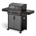 Produktbild: Enders Gasgrill Hyde 4 SIKR Turbo, 4-Brenner aus Edelstahl für kraftvolles direktes und indirektes Grillen, 800 °C TURBO ZONE, SWITCH GRID, Infarot-Backburner und Seitenkocher #8041