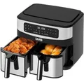 Produktbild: DMS HF-11S Doppelkammer-Heißluftfritteuse, 11 L Fassungsvermögen Touch Display
