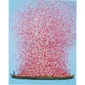 Produktbild: Bild Ölbild Touched Flower Boat Blau Pink 100 x 80 cm Kare Design 39250