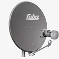 Produktbild: Fuba DAL 802 A Sat Anlage Antenne Schüssel Spiegel Twin LNB DEK 217 2 Teilnehmer Alu Sat-Schüssel/Sat-Spiegel Anthrazit + Fuba DEK 217 Twin LNB für 2 Receiver/Teilnehmer (HDTV-, 4K- und 3D-kompatibel)