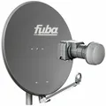 Produktbild: Fuba Sat Komplettanlage 2 Teilnehmer -Fuba Satellitenschüssel 80cm Alu anthrazit