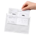 Produktbild: 250 transparente selbstklebende Lieferscheintaschen DIN C5 24 x 18,1cm Dokume...