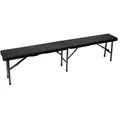Produktbild: Perel Klappbank, klappbar, wetterfest, Tragegriff, Rattan-Optik, maximal 400 kg, Schwarz