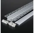 Produktbild: ENERGMiX LED-Stripe-Profil 2m LED Aluminium Profil Unterputz Leiste Rigips Trockenbau Gewebe für, Profil Kanal LED Leiste Profil Kanal system für LED Streifen 200cm
