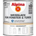 Produktbild: Alpina Weißlack für Fenster & Türen seidenmatt 750 ml