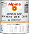 Produktbild: Alpina Weißlack für Fenster & Türen 750 ml seidenmatt
