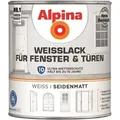 Produktbild: Weisslack Für Fenster Und Türen Seidenmatt 0,75 Ltr. - Alpina