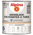 Produktbild: Alpina Weißlack ALPINA Weißlack für Fenster & Türen, seidenmatt, 750ml