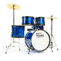 Produktbild: Kiddyset 5PC Junior Drumset Elias Blue 3-10J Bass Drum Toms Snare Hardware