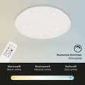 Produktbild: Briloner LED Decken Leuchte Lampe STERNENHIMMEL Kunststoff weiß 49,5x7,5 cm
