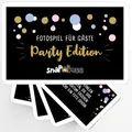 Produktbild: Fotospiel Party by snaPmee - Geburtstag, Hochzeit, Konfirmation, Jugendweihe, Silvester - 50 Fotoaufgaben - Partyspiel für Gäste - Geschenk Teenager - Fotobox Accessoire