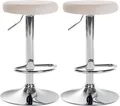 Produktbild: CLP Barhocker Ponte Samt (2er Set, 2 St., 2er), drehbar und höhenverstellbar