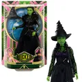 Produktbild: ​Mattel Wicked Elphaba-Modepuppe und Accessoires mit grüner Haut, geflochtenen schwarzen Haaren, verschiedene Posen möglich und ausziehbarer Ballkleid-Look, HXT62, [Mehrfarbig]