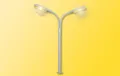 Produktbild: Viessmann 6096 Straßenleuchte, doppelt, 2 LEDs gelb, H0