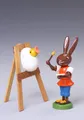 Produktbild: Osterhase Osterfigur Hase mit Staffelei Höhe ca 9 cm NEU