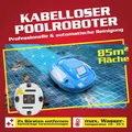 Produktbild: HECHT Poolroboter Bluesea 85  1-Klick-Bedienung  110 min Lauf. bis 85 m²  ID6655