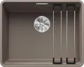 Produktbild: BLANCO ETAGON 500-F | Granitspüle aus SILGRANIT tartufo | Einbauart: Flächenbündig | für 60 cm breite Unterschränke | Systemkonzept mit vielseitig verwendbaren ETAGON-Schienen | [52,7x42,7x21,2 cm]