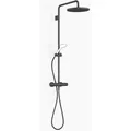 Produktbild: Dornbracht Showerpipe mit Brause-Thermostat ohne Handbrause, Ausladung Standbrause 450mm, Kopfbrause 300mm, 34460979-33, Farbe: Schwarz Matt