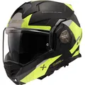Produktbild: LS2 Motorrad Helm M Advant X Oblivion FF901 Klapphelm schwarz-fluogelb matt