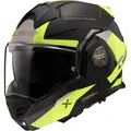 Produktbild: Motorrad Helm M - LS2 Advant X Oblivion FF901 Klapphelm schwarz-fluogelb matt