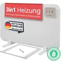 Produktbild: Heidenfeld 3in1 Tischheizung HF-TH120 | Infrarot Heizung Schreibtisch - Heizstrahler für Büro & Camping - LED Display - Tischheizer - Timer - 120... - Weiß