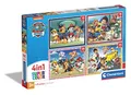 Produktbild: Clementoni - 21513 - Supercolor Puzzle 4 In 1 - Paw Patrol - Puzzle 12,16,20,24 Teile Ab 3 Jahren, Buntes Kinderpuzzle Mit Besonderer Leuchtkraft & Farbintensität, Geschicklichkeitsspiel Für Kinder