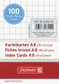 Produktbild: Brunnen Karteikarten A8 kariert 100 Karten 102280200 weiß