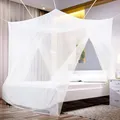 Produktbild: Sekey Moskitonetz für Doppelbett Einzelbett, 2 Eingänge, Feinmaschiges Mückennetz Bett, Fliegennetz Moskitonetze mit Spreizschrauben für Reise und zu Hause Indoor Outdoor Camping, 220 x 200 x 200 cm
